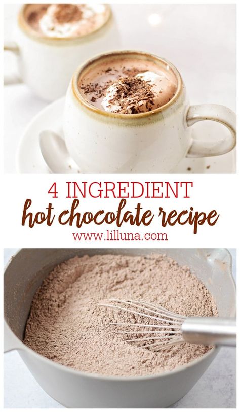 Whip up this homemade Hot Chocolate Recipe to have on hand all season long - quick, easy, delicious, and perfectly gift-able! #hotchocolatemix #hotcocoamix #hotchocolate #hotcocoa Hotchocolate Homemade, Hot Cocoa Maker, Diy Hot Chocolate Mix, Best Hot Chocolate Recipe, Chocolate Milk Mix, Christmas Cookie Dough, Homemade Hot Chocolate Recipe, Best Hot Chocolate Recipes, Hot Chocolate Ingredients