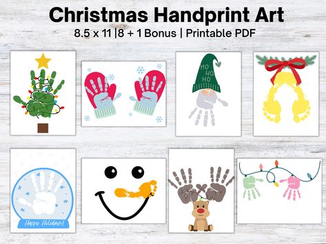 Ready for the Holiday season? Need a Christmas craft, winter craft, or holiday craft to help spread some cheer? This Christmas handprint art craft is just with you need. There are 9 designs in total. This Christmas handprint art is perfect for keeping kiddos busy in a classroom or at home.  You'll receive:  - 1 PDF file with 9 pages Please note that this is a digital download and you will not receive a physical item in the mail. If you have any questions or concerns, please send me a message and Nutcracker Handprint, Handprint Christmas Art, Christmas Handprints, Holiday Handprint Crafts, Handprint Christmas Crafts, Holiday Handprint Art, Handprint Art Christmas, Handprint Christmas Cards, Christmas Handprint Art