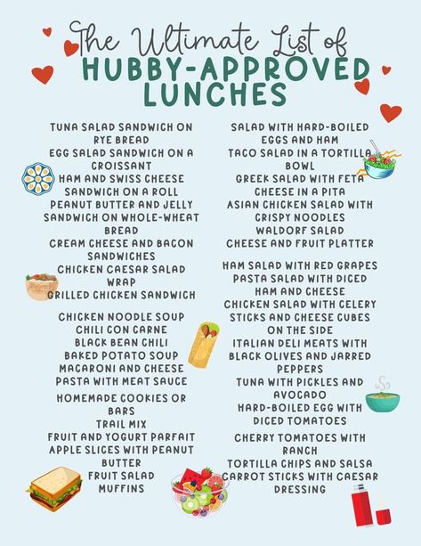 Simple Lunch Ideas For Husband, Lunch Foods For Work, What To Pack My Husband For Lunch, Packing A Lunch For Work, Lunches For Boyfriend At Work, Cold Lunches To Pack For Husband, Lunch Prep For Husband, Sandwiches For Husbands Lunch, Easy Man Lunch Ideas