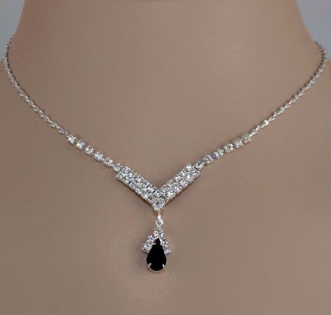 Black Jewelry Set, قلادات متدلية, Black Jewellery, Diamond Jewelry Set, Expensive Jewelry Luxury, White Stones, Diamond Jewelry Necklace, Luxury Necklace, Dope Jewelry