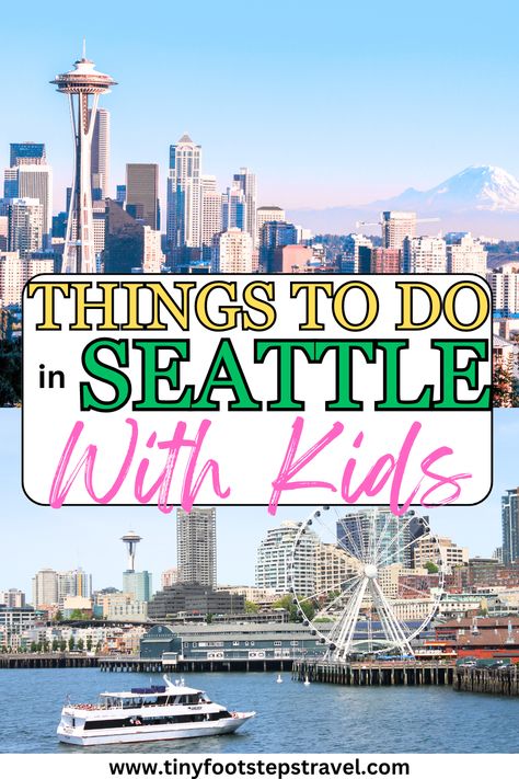 Visiting Seattle as a family? Its a great city for kids. Here are all the things there are to do Seattle In A Day, Seattle Day Trips, Seattle With Kids, Visiting Seattle, Trips With Kids, Things To Do In Seattle, Seattle Aquarium, Visit Seattle, Kids Things To Do