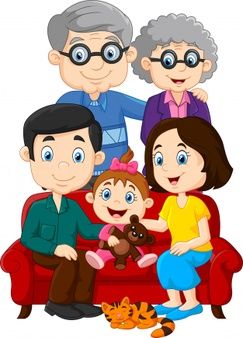 Family Clipart, Family Vector, Flashcards For Kids, Happy Cartoon, Family Cartoon, Family Images, Family Illustration, Grandparents Day, Happy Family