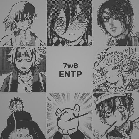 anime/manga characters (and kokichi ouma) with entp mbti type and enneagram 7w6 One Piece Mbti, Entp Anime Characters, Enfp 7w8, Enneagram 7w6, Mbti Type, Kokichi Ouma, Doodles Drawings, 16 Personalities, Cute Doodles Drawings