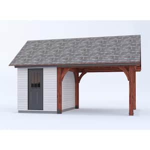 Patio Cover With Storage, Backyard Man Cave Sheds Tv, Lean To Off Storage Building, Storage Barn With Lean To, Storage Building House The Home Depot, Wood Carport With Storage, Shed With Outdoor Seating, Single Carport With Storage, Outdoor Wood Storage Roof