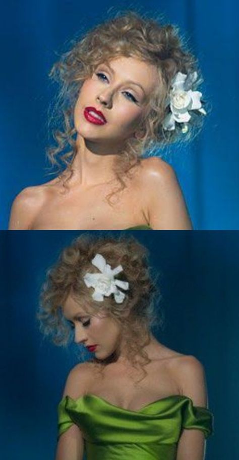 Winged eyeliner Curly updo Christina Aguilera Burlesque Burlesque Makeup Christina Aguilera, Christina Aguilera Curly Hair, Christina Aguilera Burlesque Hair, Christina Aguilera Burlesque Makeup, Burlesque Tattoo Ideas, Burlesque Updo, Burlesque Makeup Ideas, Burlesque Hairstyles, Burlesque Christina Aguilera