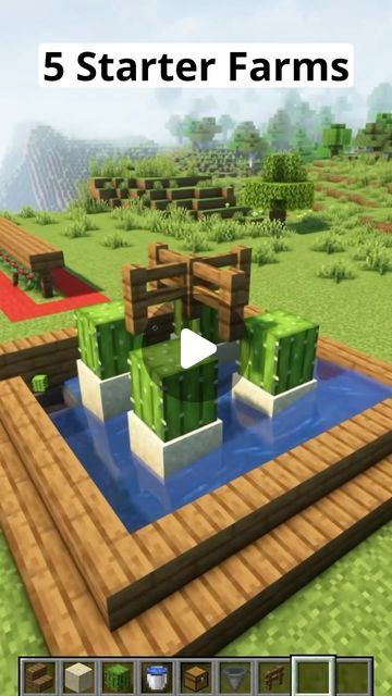 Blockical on Instagram: "3 Minecraft Starter Farms🏡 #minecraft #minecraftbuilding #minecraftbuilds #minecrafttutorial" Minecraft Building Ideas Base Game, Efficient Minecraft Farm, Minecraft Ideas For Survival, Starter Farm Minecraft, Chicken Statue Minecraft, Minecraft Sniffer Enclosure Ideas, Ideas To Build In Minecraft, Camel Enclosure Minecraft, Minecraft Base Tutorial