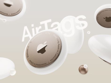 Apple AirTags by Voicu Apostol Airtags Apple Ideas, Apple Airtags, Air Tags, Apple Packaging, Smart Tag, Things To Ask Siri, Cmf Design, Air Tag, Earbuds Case