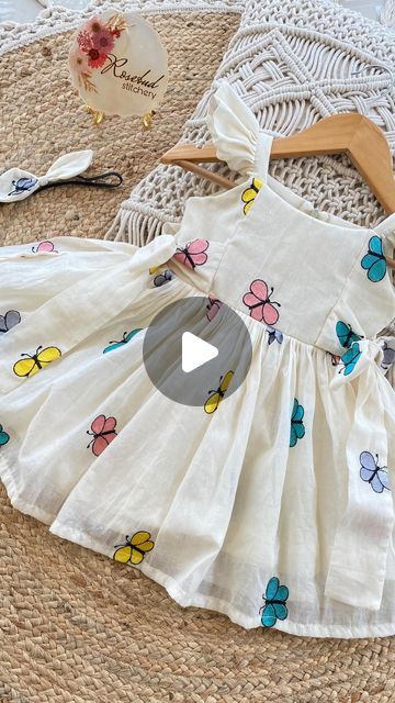 Cute Frocks For Kids, New Born Baby Frock Pattern, Butterfly Frocks For Kids, New Simple Frock Design, Simple Frock Designs For Kids, Baby Girl Cotton Frocks Design, Cotton Baby Frocks Patterns, Cotton Frocks For Kids Summer, Frock Designs For Girl Kids