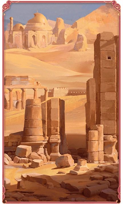 Desert Elves, Fantasy Desert, Desert Punk, Desert Drawing, 2d Background, Desert Temple, Desert Biome, Desert Background, Desert City