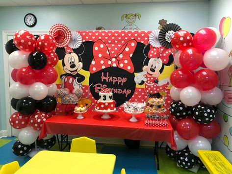 Mickey Mouse And Minnie Mouse Birthday, Mickey And Minnie Birthday Party Twins, Minnie And Mickey Birthday Party, Mickey And Minnie Birthday Party, Mickey And Minnie Mouse Birthday, Mickey And Minnie Birthday, 3rd Birthday Party For Girls, Double Birthday Parties, Third Birthday Girl