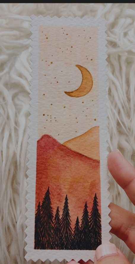 Painting On Novel Pages, Sketches For Bookmarks, Aesthetic Watercolor Bookmarks, Watercolor Art For Sale, Paint Bookmarks Diy, Diy Bookmark Painting, Easy Aesthetic Bookmarks, Cute Diy Bookmarks Aesthetic Easy, Cute Bookmark Painting Ideas