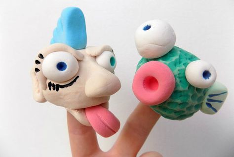 Picture of Model Magic 101: Finger Puppets Sculpture Lessons, Clay Crafts For Kids, Model Magic, Kids Clay, Sculpture Projects, Middle School Art, Clay Art Projects, Art Video, Camping Art