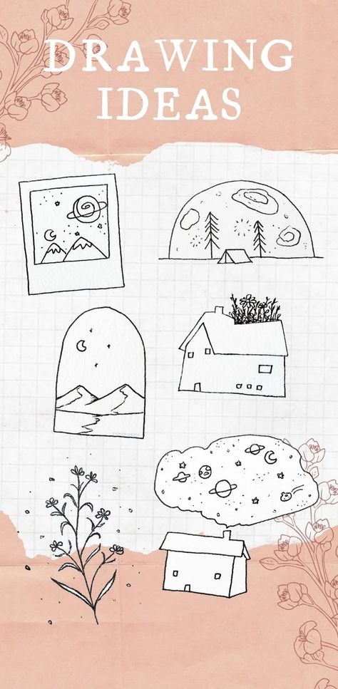 15 Beautiful Easy Drawing Ideas Window Doodle Art, Cute Circle Drawings, Aestethic Drawing Ideas, Bujo Simple, Ap Notes, Shooting Star Drawing, Shihori Obata, Beautiful Easy Drawings, Pin Inspiration