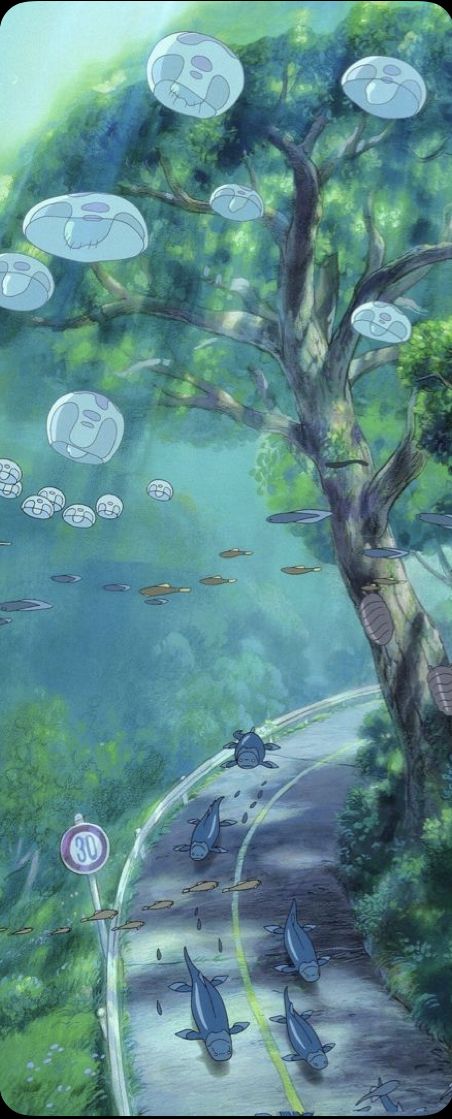 Ponyo Anime, Underwater Wallpaper, Studio Ghibli Background, Scene Wallpaper, Ghibli Artwork, Studio Ghibli Movies, Studio Ghibli Art, Ocean Scenes, Wallpaper Animes