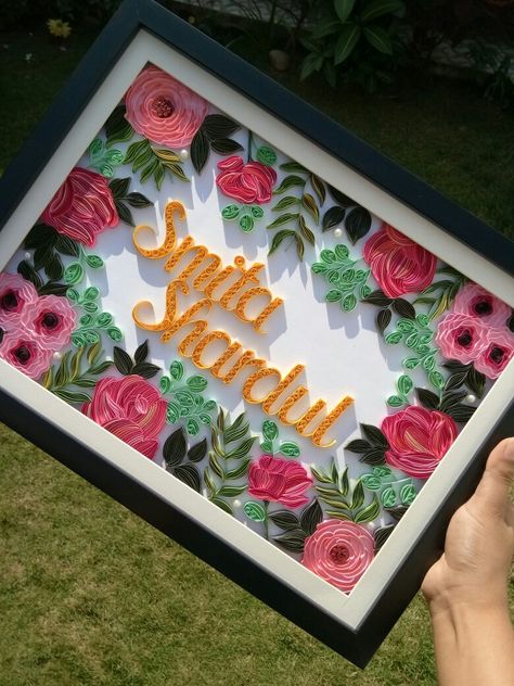 Wedding Quilling Ideas, Name Quilling, Quilling Letters, Paper Quilling Tutorial, Paper Quilling For Beginners, Paper Quilling Flowers, Paper Quilling Cards, Diy Crafts Bookmarks, Quilling Work