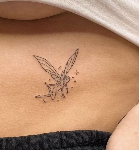 Small Back Shoulder Tattoos For Women, Tiny Fairy Tattoo, Acting Tattoo, Little Fairy Tattoo, Dainty Fairy Tattoo, Small Fairy Tattoos, Tattoo After Care, 40 Aesthetic, Tattoo Artist Tattoo