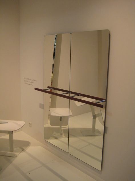 I saw an amazing Ballerina mirror at iSalone Milan a couple of days ago, perfect in a little girls room.... Dance Mirror In Bedroom, Dance Bedroom, Ballet Room, Ballerina Room, Ballet Bar, Home Dance Studio, Dance Room, Dance Mirrors, Dance Rooms