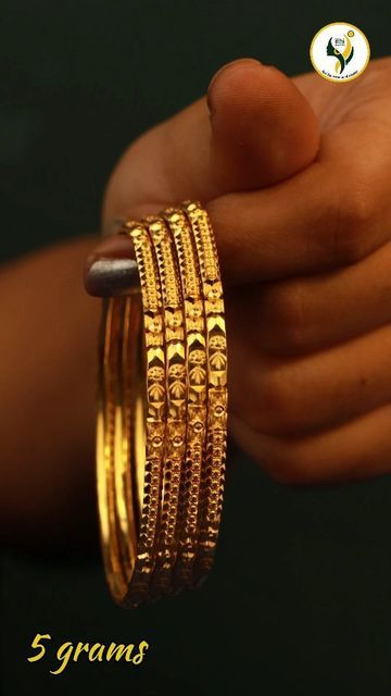 5 Grams Gold Bangles, Gold Bangles Indian Design, Daily Wear Gold Bangles Indian, Daily Use Gold Bangles Indian, Simple Gold Bangle, Branded Jewellery, Solid Gold Bangle, Gold Bangles Indian, Gold Bangles For Women