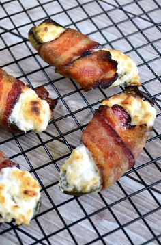 Cheesy Jalapeno Bacon Bites Appetizer Recipe - Bacon-wrapped jalapenos stuffed with cream cheese ... Sooo Good! Bacon Wrapped Lil Smokies, Wrapped Jalapeno Poppers, Football Recipes, Smokies Recipe, Bacon Wrapped Smokies, Smoker Ideas, Cowboy Steak, Lil Smokies, Little Smokies