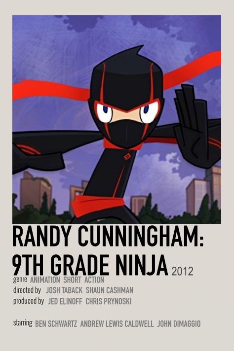 Randy Cunningham 9th Grade Ninja, Ninja Red, Old Kids Shows, Randy Cunningham Ninja Total, Cartoon Network Art, Ninja Wallpaper, 2000 Cartoons, Scott Pilgrim Comic, Series Poster