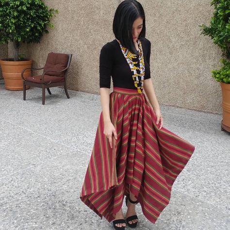 98 Likes, 1 Comments - ANTHILL Fabric Gallery (@anthillfabric) on Instagram: “As we'd always say, Panyo Skirts are for everyday twirling. This classic is always available at…” Filipino Attire, Dalagang Pilipina, Filipiniana Modern, Modern Filipiniana Gown, Modern Filipiniana Dress, Batik Dress Modern, Filipino Clothing, Philippines Fashion, Filipino Fashion