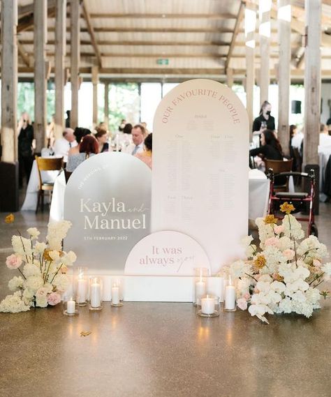 Wedding Welcome Sign With Candles On Floor, Wedding Seating Chart And Welcome Sign, Welcome Sign And Seating Chart Wedding, Welcome Area Wedding, Arch Seating Chart Wedding, Elegant Wedding Signage, Welcome Sign And Seating Chart, Welcome Sign Seating Chart, Reception Welcome Sign