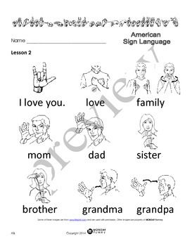 ASL: Introduction to American Sign Language 10... by Monday Yummy | Teachers Pay Teachers Makaton Signs, Simple Sign Language, Asl Sign Language Words, Sign Language Chart, Sign Language For Kids, Aomine Kuroko, Sign Language Lessons, Sign Language Phrases, Sms Language