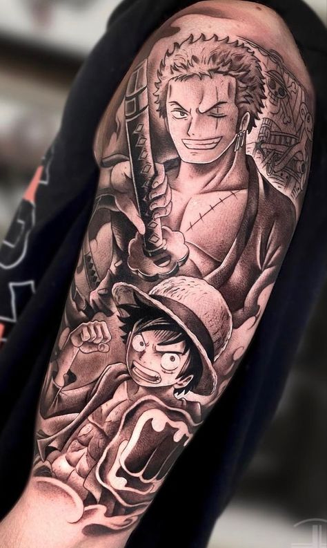 One Piece Tattoo, Samurai Warrior Tattoo, American Traditional Tattoo Ideas, Traditional Tattoo Ideas, Tattoos Infinity, Tattoos Mandala, Manga Tattoo, One Piece Tattoos, Cool Forearm Tattoos