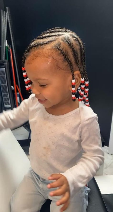 One Year Old Braid Hairstyles, Braids For Baby Girls Hair, Toddler Cornrow Styles Kid Hairstyles, Black Toddler Hairstyles Girl Short, Baby Girl Braids Toddler Hair Black, Toddler Hairstyles Girl Braids, Toddler Braids With Beads Kid Hairstyles, Braids For Toddler Girls Black, Toddler Girl Braid Styles