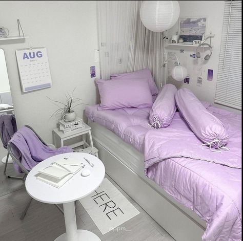 purple  aesthetic  room decor ideas small room decor ideas aesthetic purple room decor ideas bedroom aesthetic purple room decor ideas aesthetic grey and purple kpop room decor ideas aesthetic purple Purple And White Room Ideas, Purple And White Room, Purple Room Decor Ideas Bedrooms, Purple Room Decor Ideas, Aesthetic Purple Room, Purple Aesthetic Room Decor, Purple Aesthetic Room, Small Room Decor Ideas, Kpop Room Decor