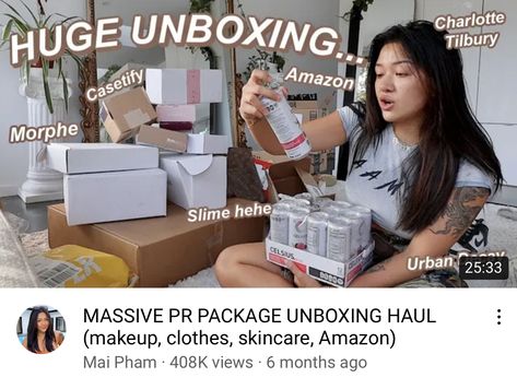 Package Unboxing, Pr Package, Black Color Hairstyles, Color Hairstyles, Makeup Clothes, Gymnastics Workout, Charlotte Tilbury, Urban Decay, Gymnastics