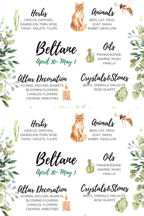 Beltane Ideas, Wicca Elements, Beltane Altar, Wiccan Holidays, Rituals Witchcraft, Wicca Holidays, Witchcraft Rituals, Witches Wheel, Witch's Familiar