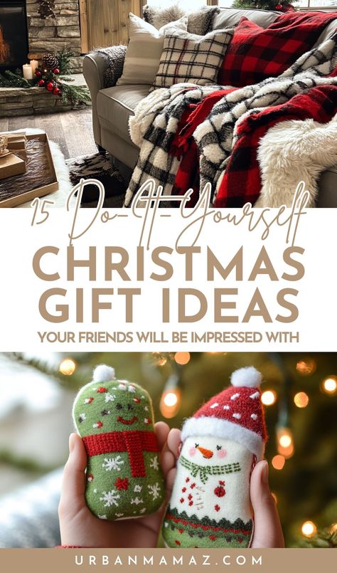 Looking for last minute DIY Christmas gift ideas everyone will love? Check out this list of 15 do it yourself Christmas gift ideas your friends will be impressed with! Christmas Gift Ideas For Everyone, Easy Presents For Friends, Best Friend Gifts Ideas Diy, Self Made Christmas Gifts, Last Minute Diy Gifts For Friends, Last Minute Handmade Gifts, Diy Christmas Gifts Handmade, Diy Christmas Gifts For Besties, Diy Christmas Gifts For Friends Women