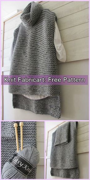 Easy Knit Women Sweater Vest Free Knitting Pattern Women Sweater Vest, Easy Knitting Patterns Free, Knitting Patterns Free Sweater, Simply Knitting, Knit Vest Pattern, Easy Knit, Sweater Vest Women, Easy Knitting Patterns, Vest Pattern