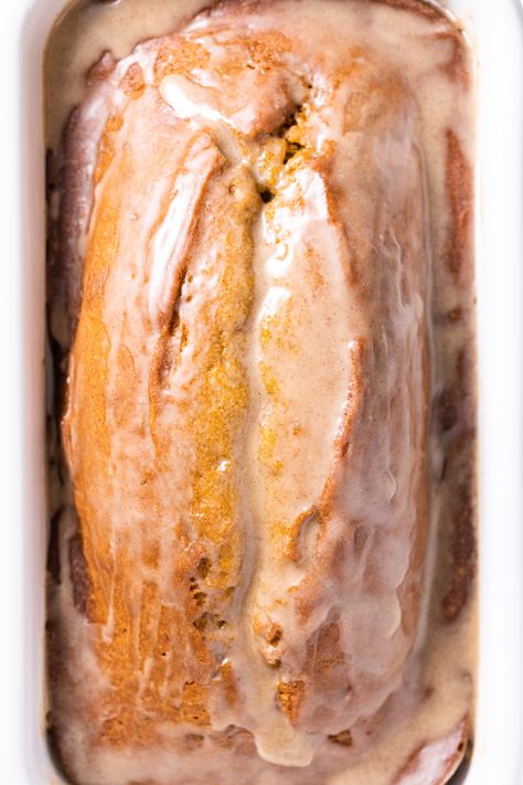 Made from a pumpkin base and mixed with fall spices, this pumpkin loaf is moist and pretty much the perfect thing to make in the autumn! Topped with a maple glaze, it's like heaven in edible form! | wyseguide.com #thatssowyse #pumpkin #pumpkinbread #fall #autumn Breakfast Loaf, Wyse Guide, Yummy Bread, Pumpkin Loaf, Thing To Make, Brunch Bread, Pumpkin Butter, Cream Cheese Spreads, Pumpkin Bread Recipe