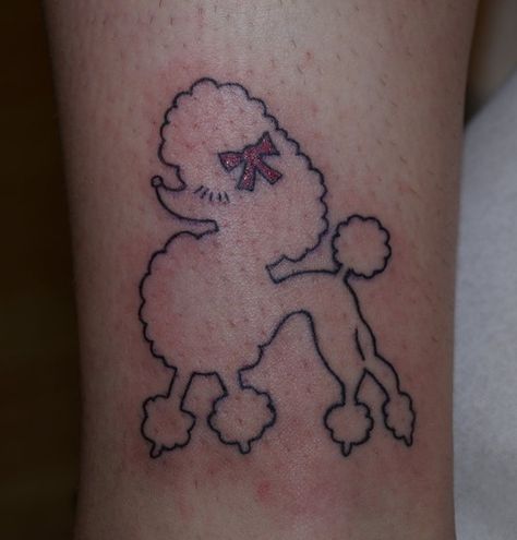 The 40+ Best Poodle Dog Tattoo Ideas – Page 4 – The Paws Dog Tattoo Poodle, Small Poodle Tattoo, Simple Poodle Tattoos, Poodle Outline Tattoo, Black Poodle Tattoo, Poodle Dog Tattoo, Toy Poodle Tattoo Outline, Poodle Outline, Miniature Tattoo