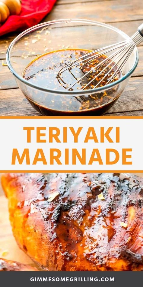 Teriyaki Marinade Recipe, Teriyaki Chicken Marinade, Marinate Chicken, Easy Marinades, Teriyaki Marinade, Quiche Recipes Easy, Meat Marinade, Chicken Marinade Recipes, Homemade Pantry