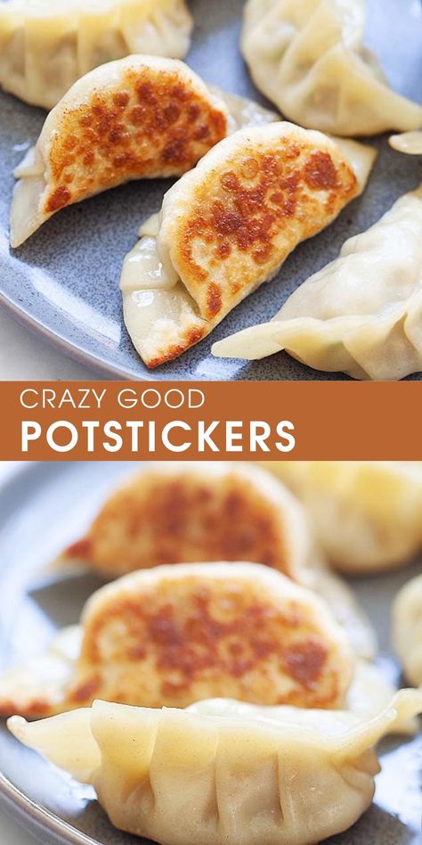 Chinese Potstickers Recipes, Homemade Potstickers Dough, Pan Seared Dumplings, Easy Pot Stickers Recipe, Fried Dumplings Chinese, Chicken Potstickers Recipe, Pork Potstickers Recipe, Chicken Pot Stickers Recipe, Fried Potstickers