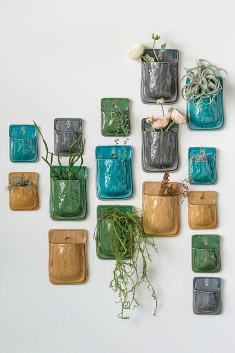 If you get a plant, you'll need a pot or planter to house it. Shop from our curated collection of over 100 high quality, long-lasting pots, and planters. Our favorite picks range from Pinterest-worthy terracotta pots to masculine concrete planters - we have something for everyone. Wall Accents Decor, Wall Planters, Glazed Walls, Terracotta Wall, Pottery Handbuilding, Clay Wall, Ceramics Projects, Dried Floral, Antique Farmhouse