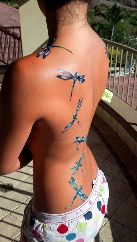 water color tattoo Flying Tattoo, Tattoos Infinity, Dragonfly Tattoo Design, Tattoo Henna, Blue Tattoo, Tattoos Geometric, Blue Dragonfly, Dragonfly Tattoo, Tattoo Designs For Girls