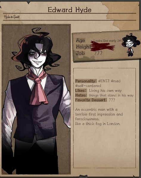 Jekyll And Hyde, Dr Jekyll And Mr Hyde, Victorian Men, Mr Hyde, Literature Humor, Dr Jekyll, Mr. Hyde, Jekyll And Mr Hyde, Yandere Games