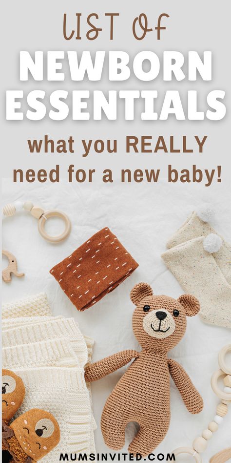 What do you really need for a newborn baby? Here, you'll find the basic essentials every new baby needs. This minimalist list is filled with baby stuff to add to your baby registry. new mom newborn essentials list. newborn essentials checklist. baby shopping list newborn. first baby must haves. newborn checklist. best baby products. new baby checklist. first time mom must haves. newborn checklists. newborn needs list. baby on a budget. First Time Mom Shopping List, Stuff For Newborns, Essential Newborn Items, Things Baby Needs Newborns, Essential Baby Items List, Newborn Minimalist Essentials, First Time Baby Checklist, First Time Moms Must Haves, First Baby Checklist New Moms