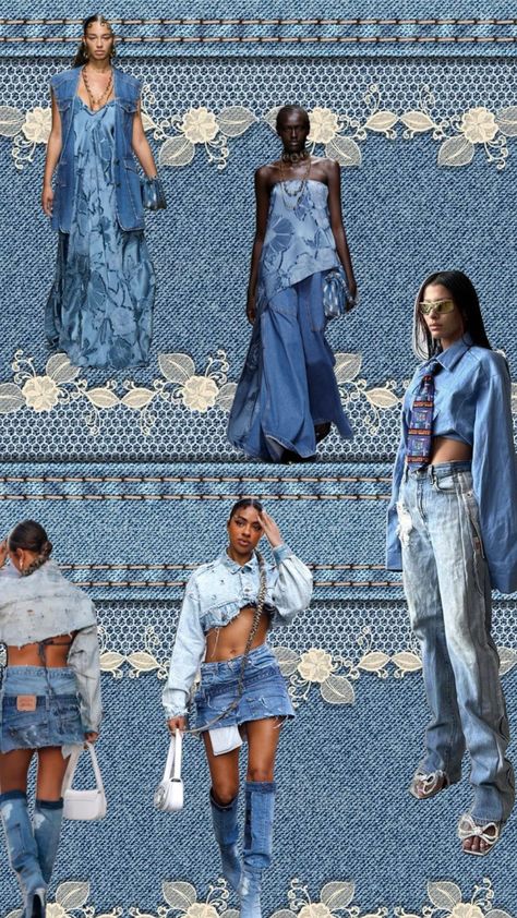 Denim Collection Inspiration, Denim Mood Board, Denim Inspiration Board, Denim Moodboard, Sustainable Fashion Upcycling, Denim Attire, Fashion Business Plan, Denim Aesthetic, Fashion Show Themes