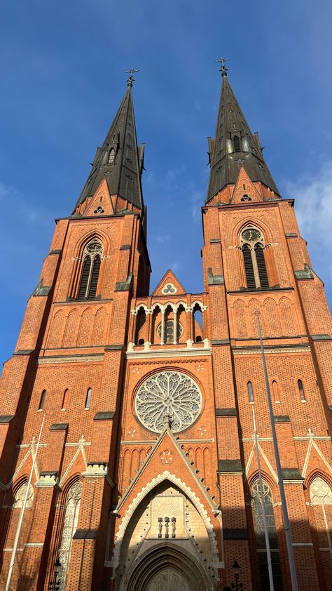 sweden, uppsala, university, spring, church, studytrip Travel Sweden, Uppsala Sweden, Study Mood, Uppsala University, Kingdom Of Sweden, European Bucket List, Nordic Countries, Northern Europe, The European Union