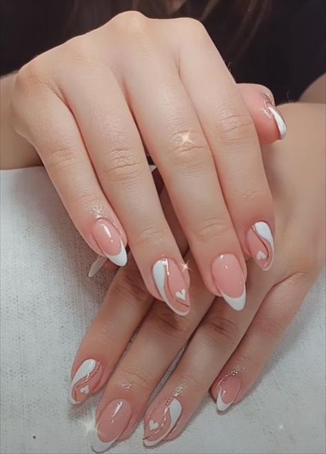 Nails Yellow, Simple Gel Nails, Blush Nails, Soft Nails, Short Acrylic Nails Designs, Elegant Nails, Nail Extensions, Short Acrylic Nails, Valentine's Day Nails