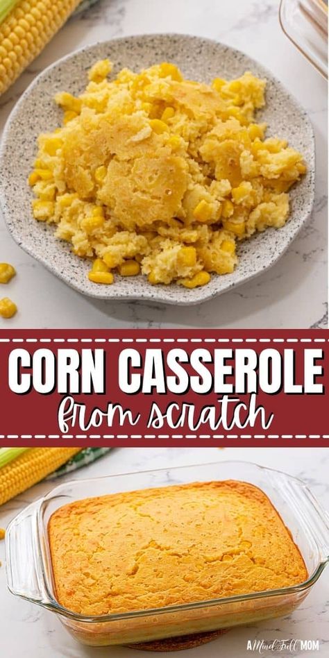 Corn Soufflé Recipe, Souffle Recipes Easy, Corn Souffle, Vegetable Casseroles, Creamy Corn Casserole, Buttery Corn, Easy Corn Casserole, Corn Muffin, Moist Cornbread