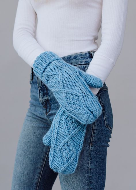 Fingerless mittens pattern