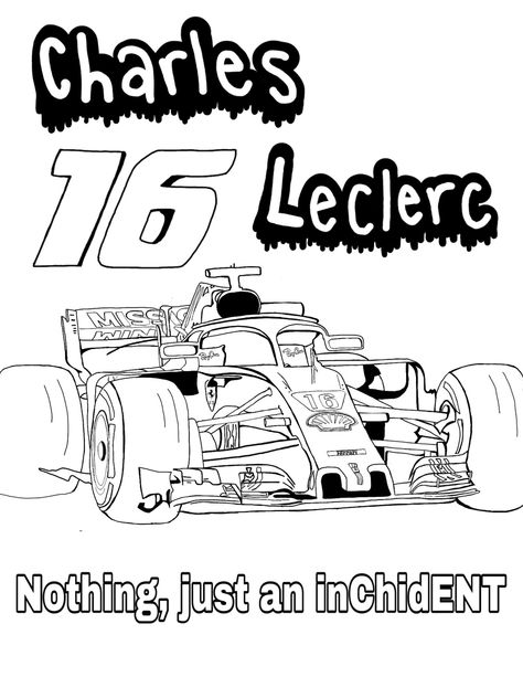 Charles leclerc Ferrari coloring page F1 Coloring Pages, Make A Coloring Book, Ferrari Charles Leclerc, F1 Ferrari, F1 Art, College Money, Charles Leclerc, Raise Money, Colour Board