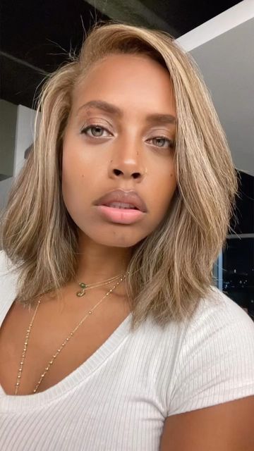 Melli Monaco on Instagram: "If you want me, 🗣 SPEAK UP. No confusion allowed over here 👅" Blond Black Women, Melli Monaco, Blonde Bob Black Women, Blonde Hair Black Women, Blonde Natural Hair, Fall Hair Color Ideas, Color Ideas For Blondes, Hair Color Ideas For Blondes, Hair Specialist