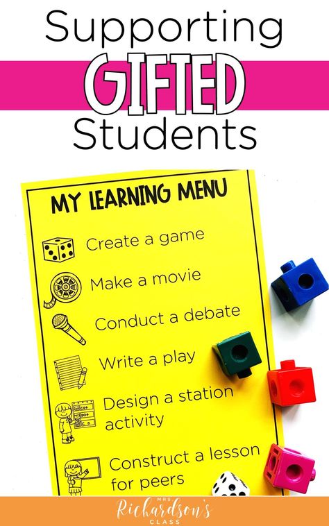 Gifted Classroom Ideas, Gifted And Talented Classroom Decor, Gifted And Talented Classroom, Gifted Students Activities, Gifted And Talented Activities, Target Classroom, Gifted Classroom, Gifted Learners, Differentiating Instruction